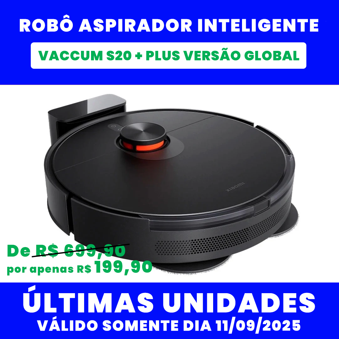 Robô Aspirador Inteligente - Vacuum S20+ Plus Versão Global